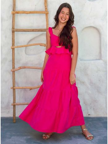 Vestido Michele Elise Pink - Pelo Céu de Marrakech